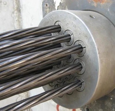 12.7mm 15.24mm PC Strand Cable Prestressed Anchor For Post Tensioning Concrete Slab