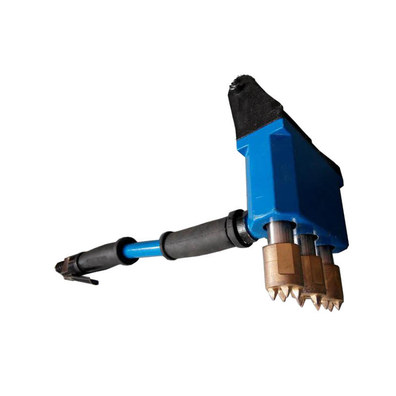 Pneumatic Hand Held Concrete Floor Scabbler Multiple Tungsten Heads