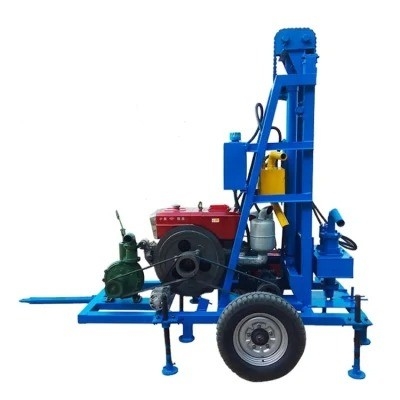 Portable Household Well Drilling Rig Machine Gasoline Hydraulic Drilling Machine