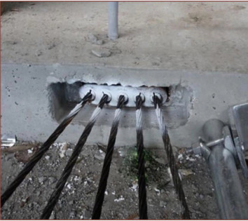 CE Cast Iron Round Prestressed Anchorage System Grips Wedge Anchor Head Steel