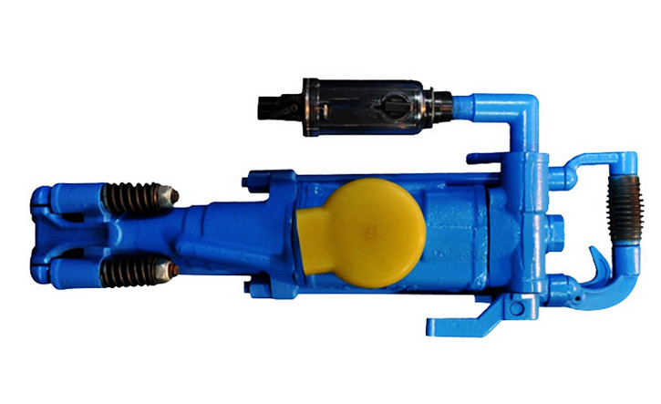 5m Depth YT28 Handheld Air Leg Rock Drill Mine Pneumatic Rock Drill