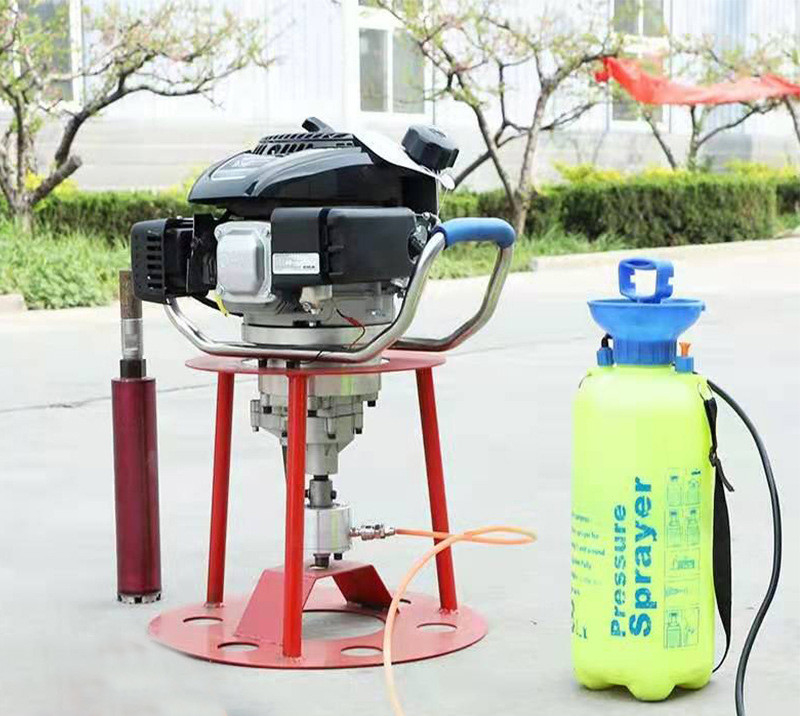Oil Field Survey Agricultural Soil Sampling Rig 2200r/Min Backpack Drilling Machine