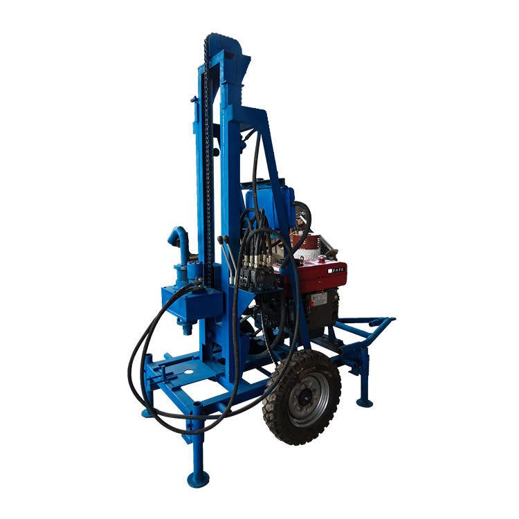 Diesel Engine Well Drilling Rig Machine 360 Degree Rotary Drill Rig