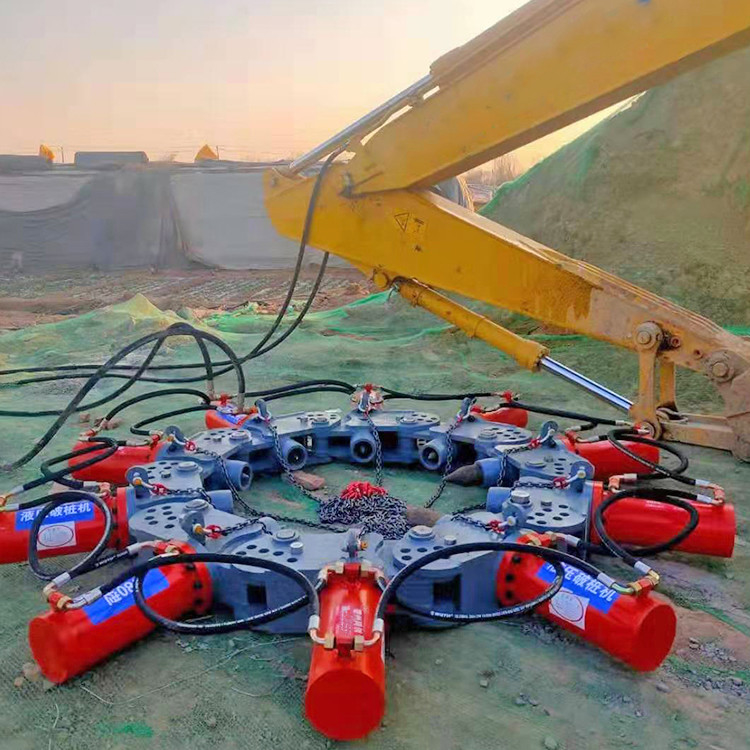 Hydraulic Pile Breaker Machine Round Concrete Pile Breaking Machine In Construction