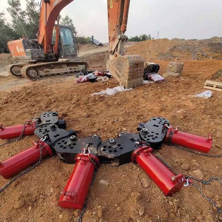 Hydraulic Pile Breaker Machine Round Concrete Pile Breaking Machine In Construction