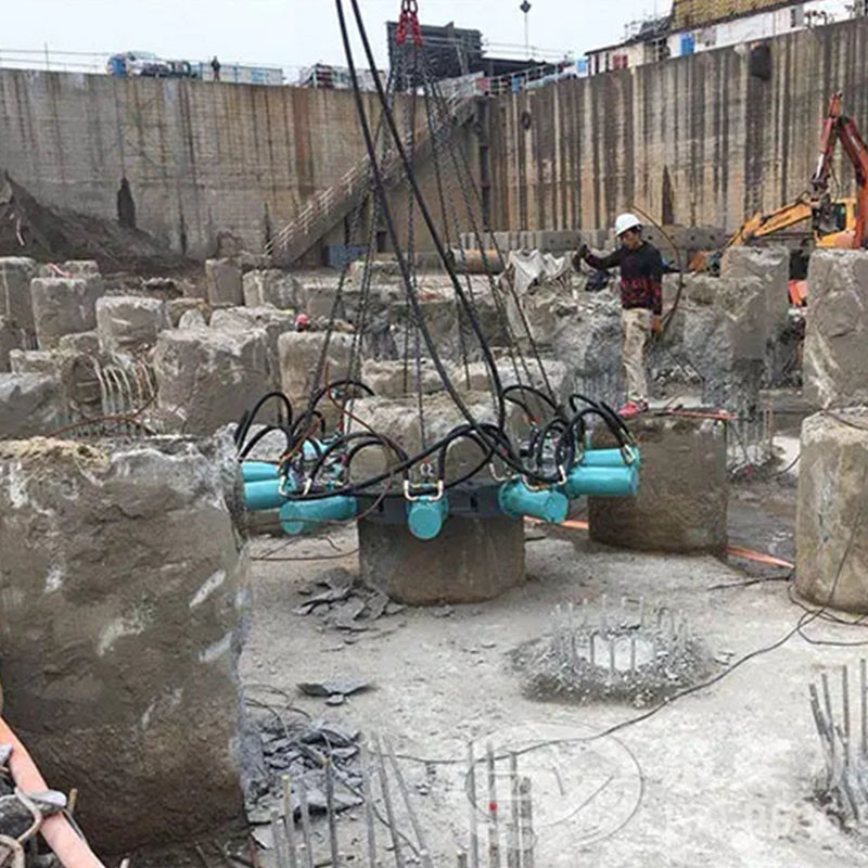 4-18 Module Heavy Duty Pile Breaker Machine With Excavator Mounted