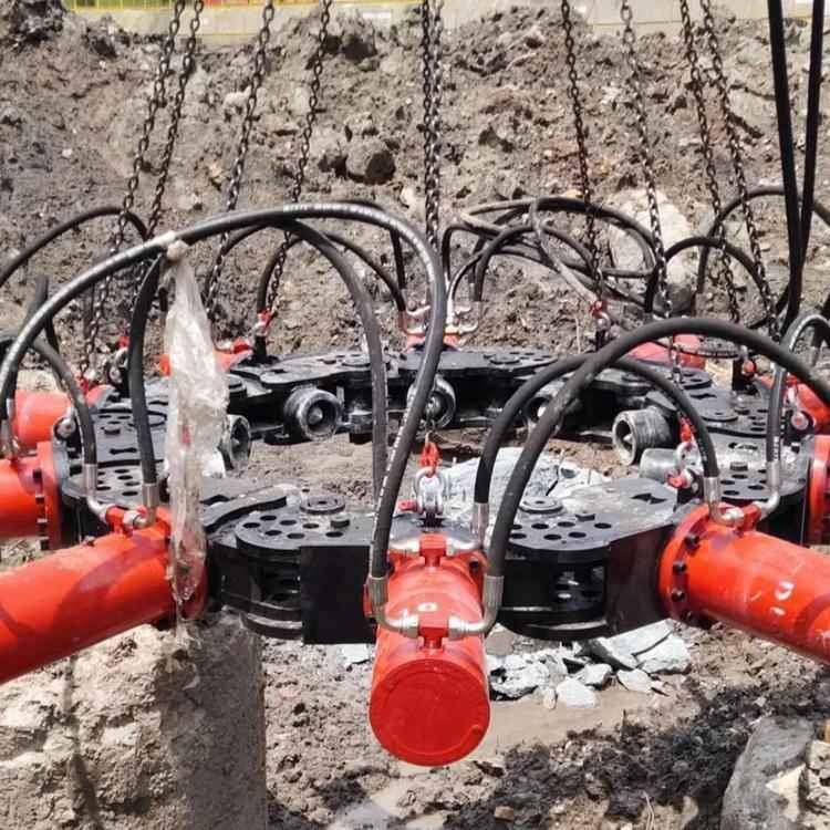 Adjustable Concrete Pile Head Cutter 30MPa Hydraulic Pile Breaker