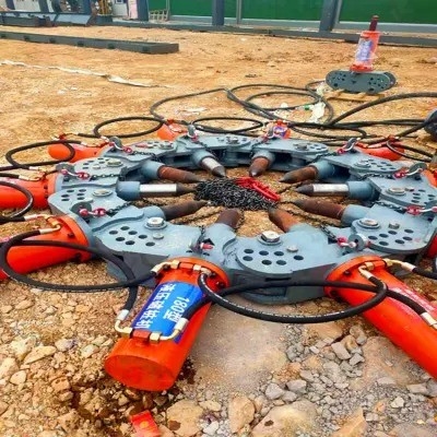 10 Module Pile Breaker Machine Concrete Pile Head Cutter For Construction Machine