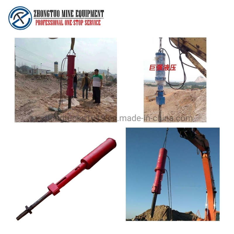 Ultra Huge Rock Splitter Machine Mounted With Excavator