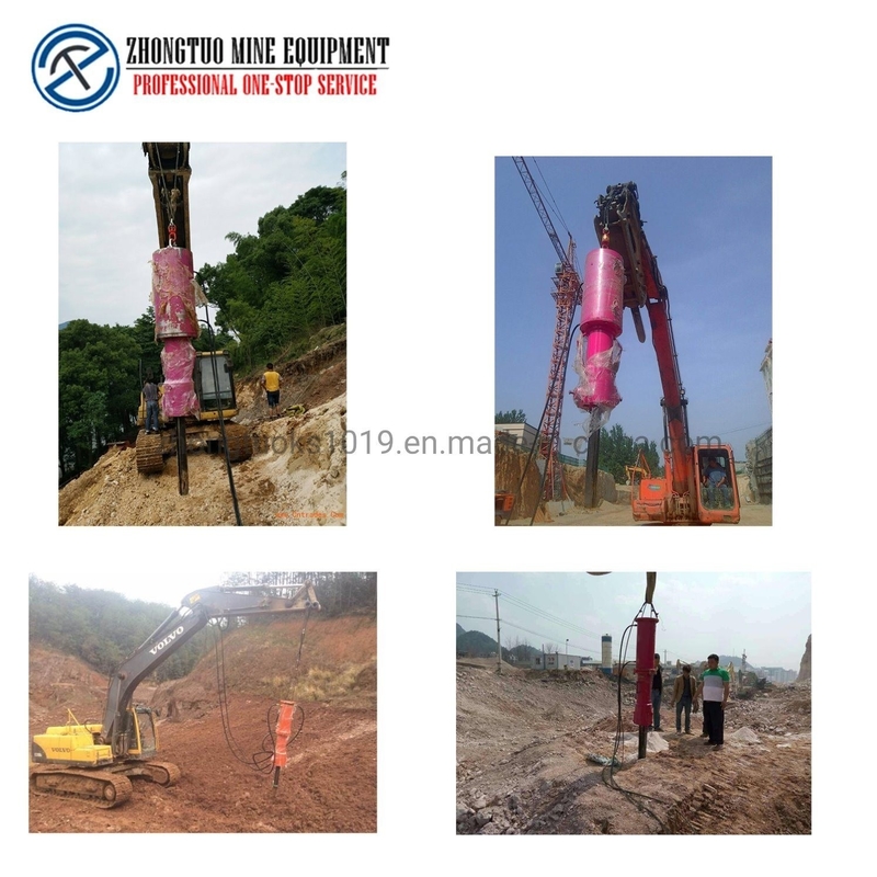 Ultra Huge Rock Splitter Machine Mounted With Excavator