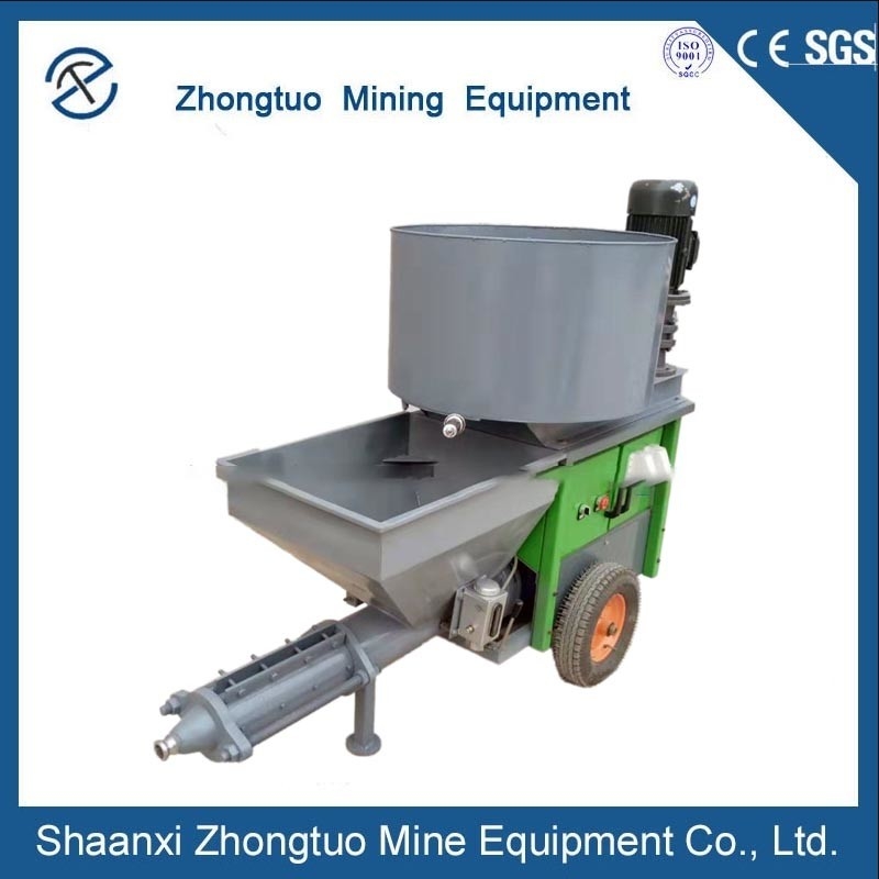 Cement Wall Plastering Mortar Spraying Machine Grouting Pump Underground Drilling Machine