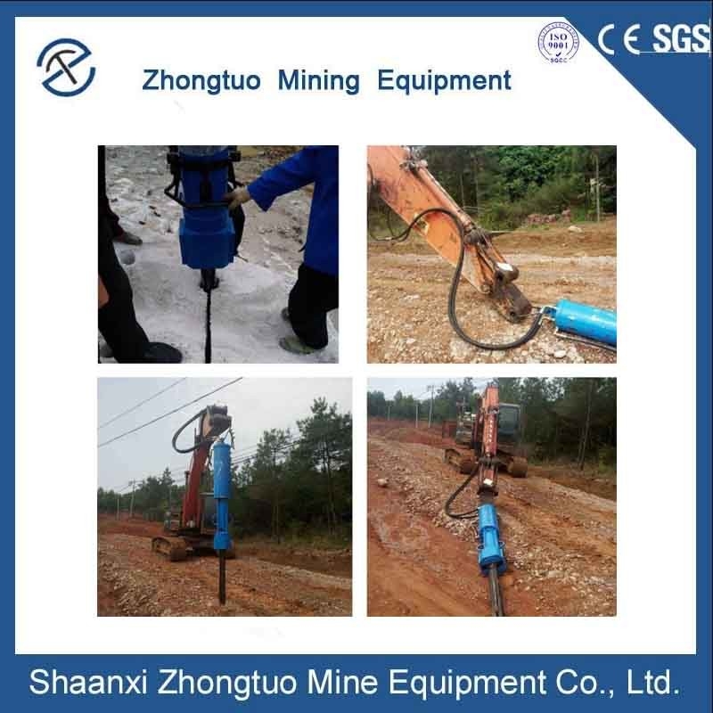 Rock Splitter With P450 Excavator Cracking Rocks With Maximum Efficiency And Minimum Construction Depth