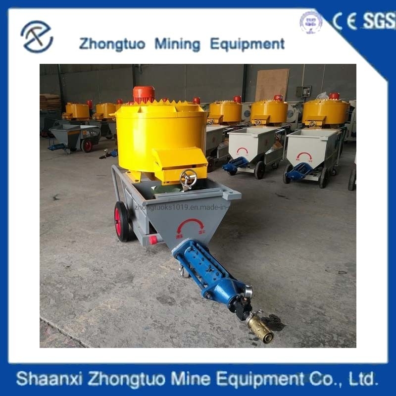 High Pressure Concrete Mixer Cement Mortar Mixing Spraying Machine Concrete Pump