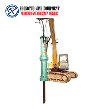 Large Rock Splitter Machine Installed On An Excavator Easy And Simple To Operate