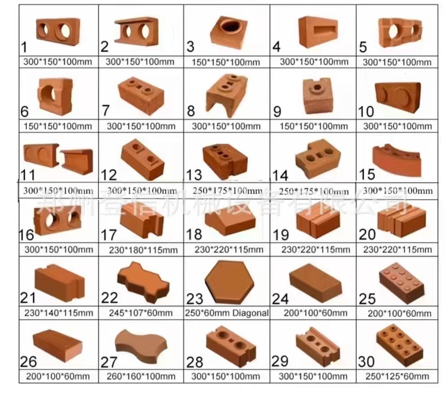 Economical and practical cement brick making machine, small burn-free hollow brick machine