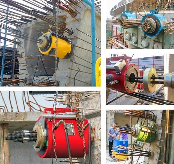 Hydraulic Cylinder Hollow Jack 100 Ton 250 Ton 300 Ton 500 Ton Post Tension Hollow Ram Jacks