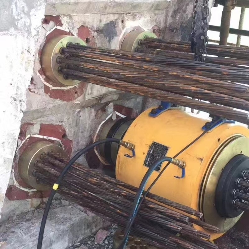 200Ton 250T 300T 400Ton 450Ton 500T 600Ton Steel Strand Prestressing Post Tension Jack 1000 Ton Hydraulic Jack Cylinder