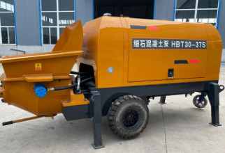 Small Horizontal Fine Stone Concrete Transfer Pump Type 20 Hydraulic Secondary Structure Column Pump