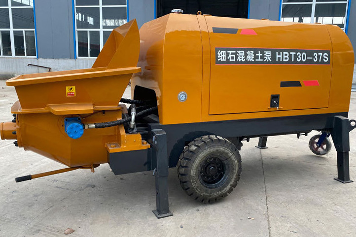 Small Horizontal Fine Stone Concrete Transfer Pump Type 20 Hydraulic Secondary Structure Column Pump