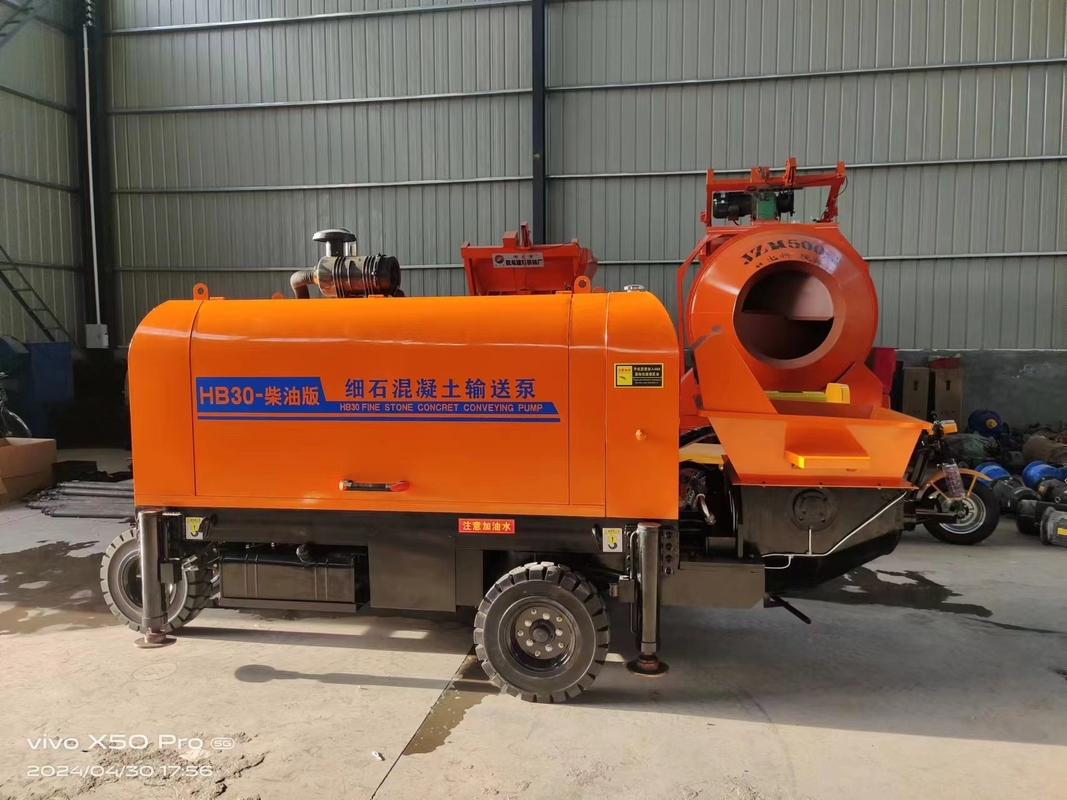 Horizontal Concrete Delivery Pump High Pressure Fine Stone Mortar Pump