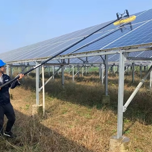 Solar Panel Cleaning Rotating Brush Double-Head Solar Panel Cleaning Robot Equipment