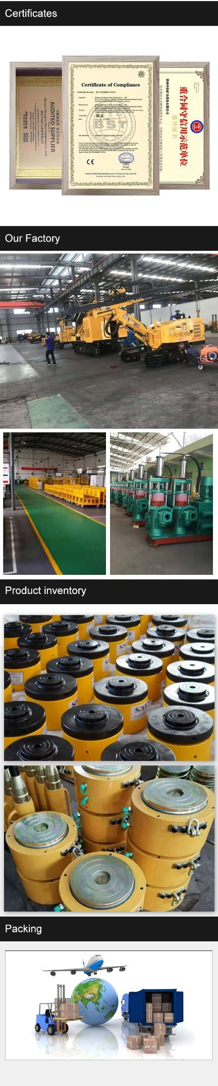 Hollow Hydraulic Cylinder Bridge Lock Nut Hydraulic Jack