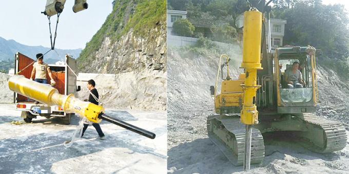 Ultra Huge Rock Splitter Mounted with Excavator